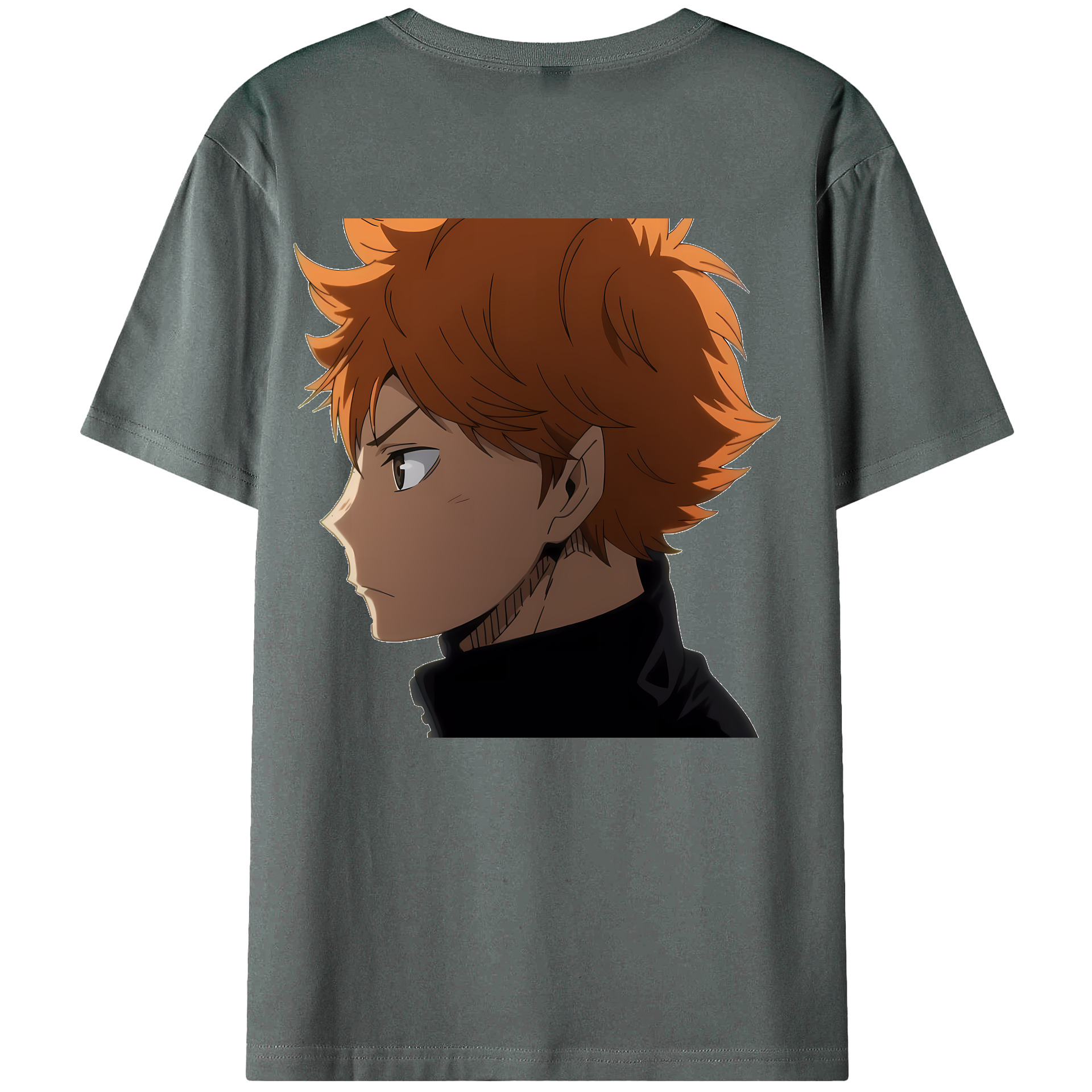 （画像用） ハイキュー!! Haikyu!! 綿100％ メンズ半袖Tシャツ（バックプリント） 通気性